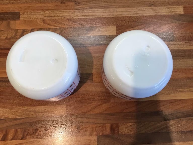 Pair of vintage storage jars