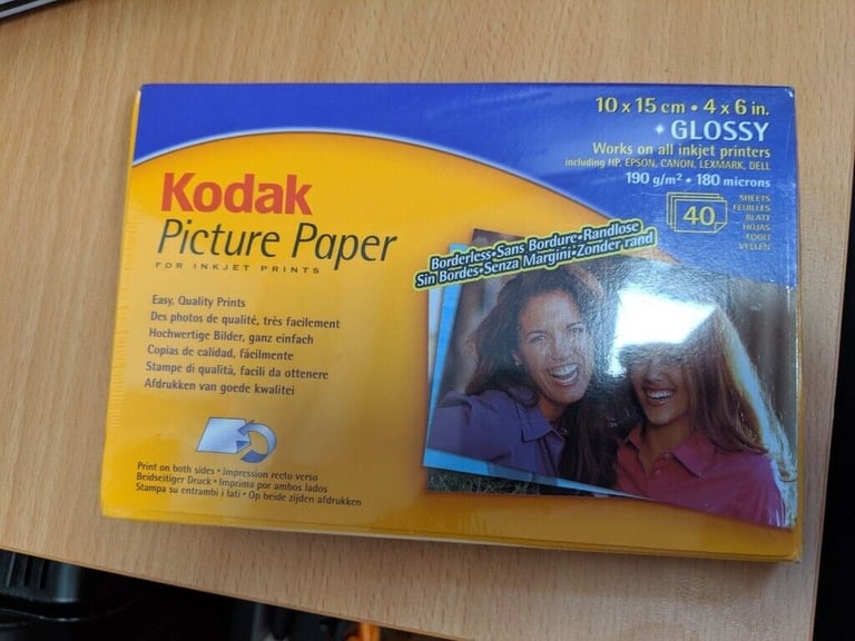 image for Kodak Glossy Picture Paper 79 SHEETS - Photo Size 10x15cm 4x6in 190gsm -