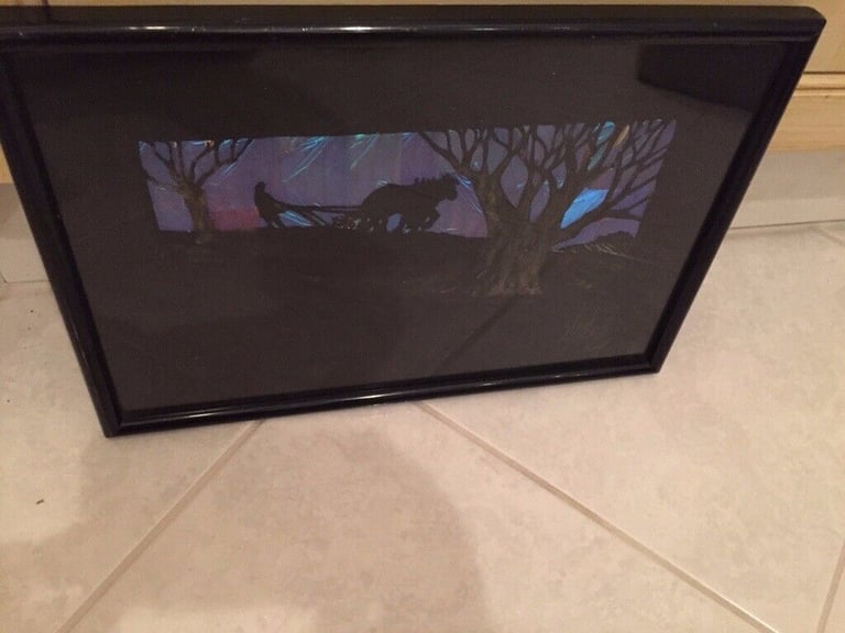 image for SPAJ : butterfly wings watercolour picture, signed SPAJ from Harrods