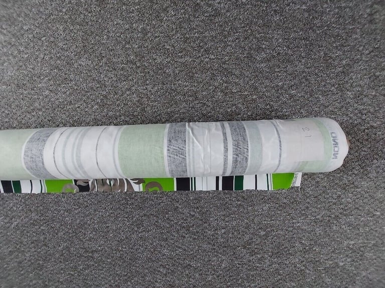 Fabric  Good Quality  Fabric”Nono”  Green Silver Multi Colour New 