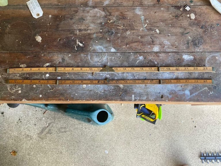 Vintage carpenters rules