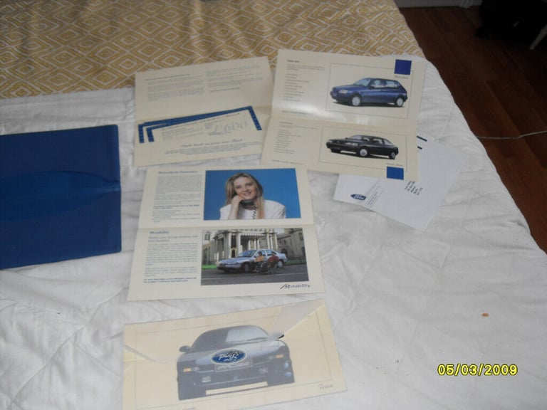  ford escort rs  cosworth etc original car sales brochure 1994 all cars