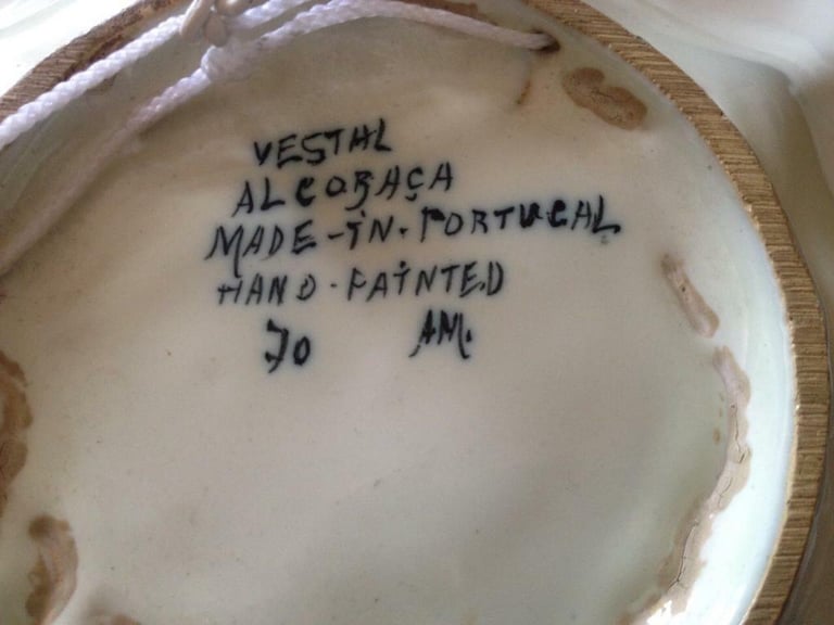 Vintage Vestal Alcobaca Large Portugal Handpaited Plate