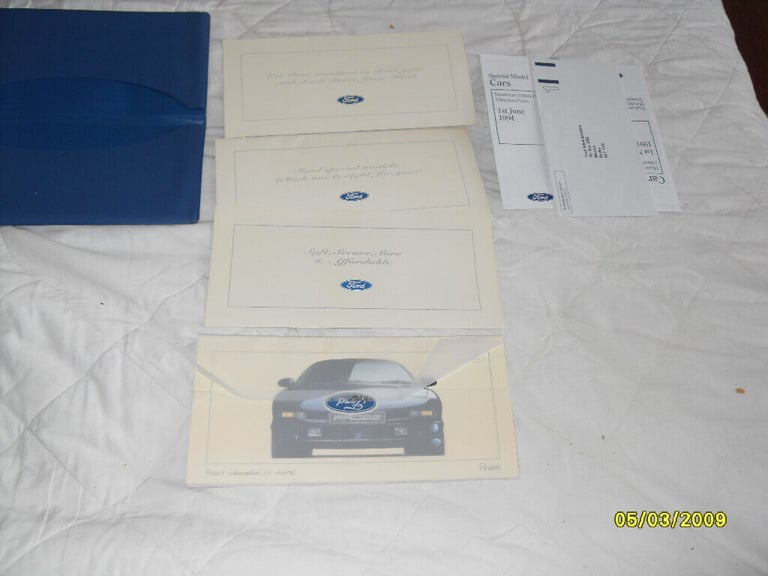  ford escort rs  cosworth etc original car sales brochure 1994 all cars