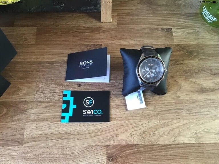 Hugo Boss Chronograph Watch - leather strap - brand new & boxed