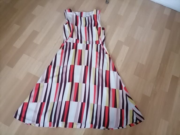 Designer JASPER CONRAN  Retro Midi Dress. Ex Cond. Size : UK 12. EU 40. 