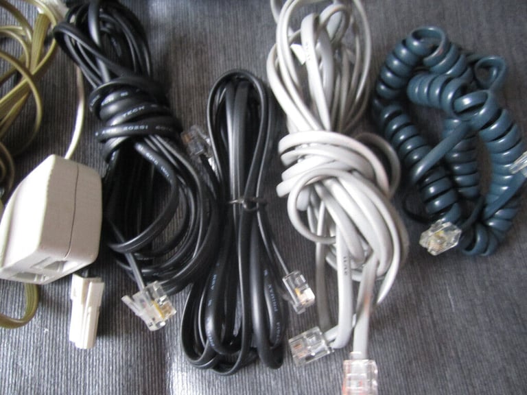 TELEPHONE AND ETHERNET CABLES NEVER USED