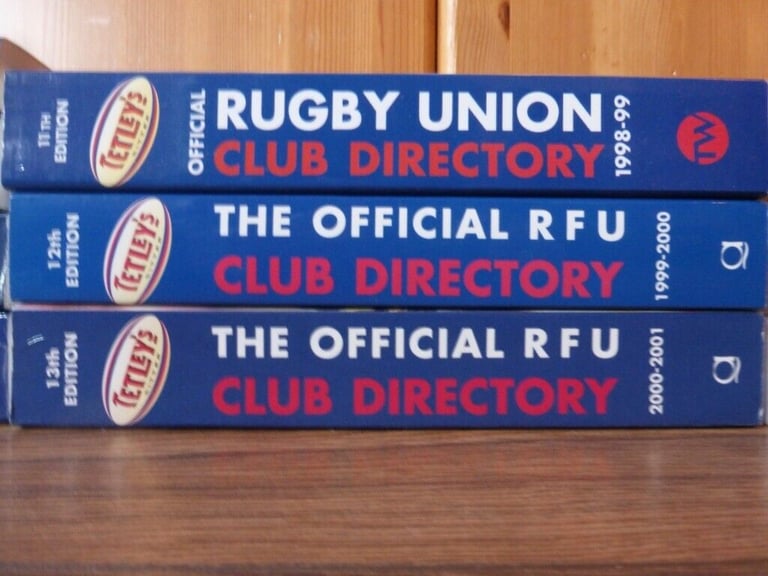 10 Rugby Yearbooks - Rugby Union Club Directories and International Rugby Yearbooks