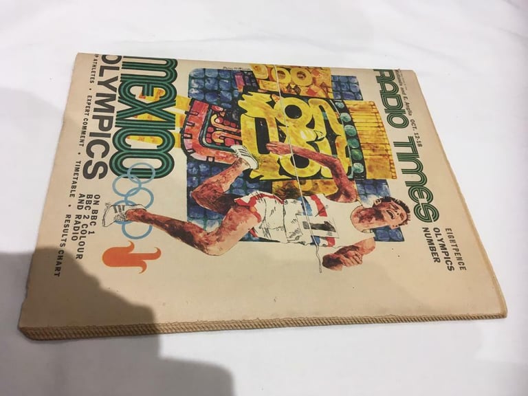 Vintage Olympic edition of Radio Times 1968