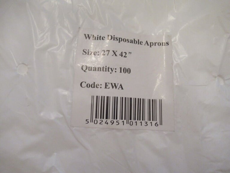 image for White Disposable Aprons