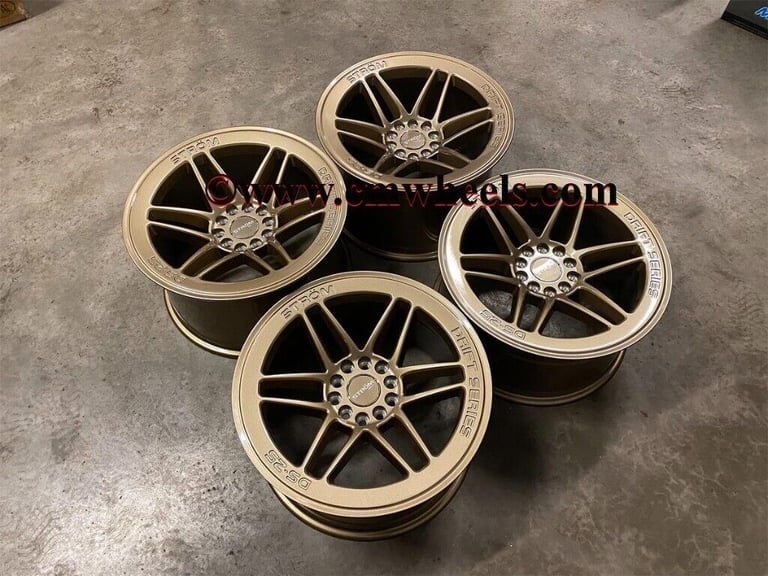 18" Inch Strom DS-25 Drift Wheels 5x114.3 Fits Nissan silvia skyline S14 S15 RX7 MX5 R32 R33 