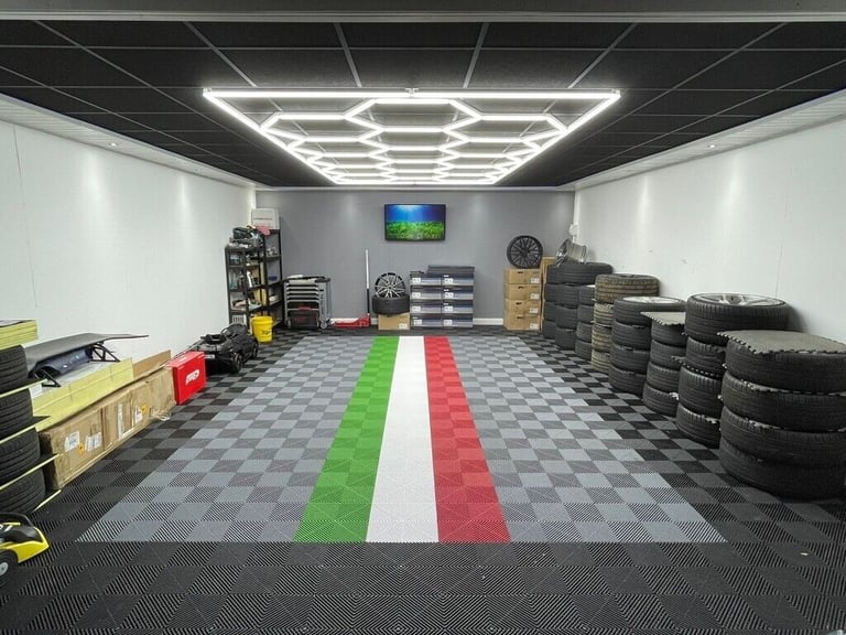 Tuff Lite LED Hex Lighting for Garages Showrooms Gyms Salons