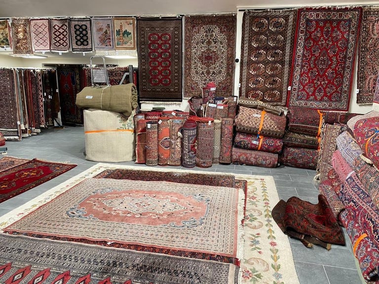 Preowned Hand knotted rugs 
