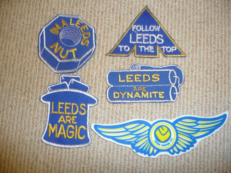 image for LEEDS UNITED MOTIF Sew On or Glue on Badge Patches Appliques