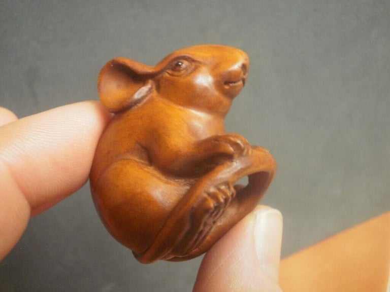 Netsuke gifts hand carved wooden collectable ornament over 270 to choose from