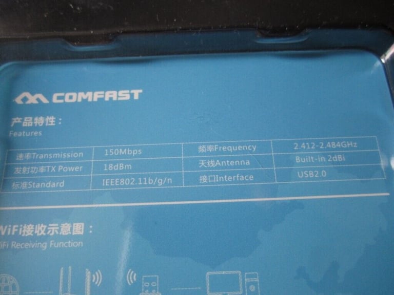 150Mbps Wifi Mini USB Adapter Wireless Dongle Adaptor 802.11b/g/n Lan Network