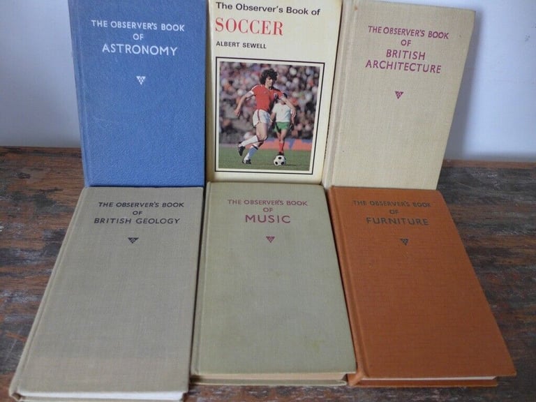 Collection of SIX Vintage OBSERVER’S BOOKS. See below for list of titles. Job lot.