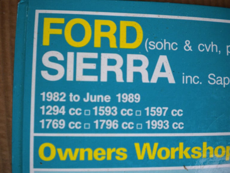 HAYNES FORD  ( RETRO) MANUALS 1 X SIERRA 1 X MK2 FIESTA.£7 for both
