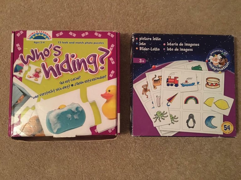 Picture Lotto Game and Look & Match Jigsaw Puzzle