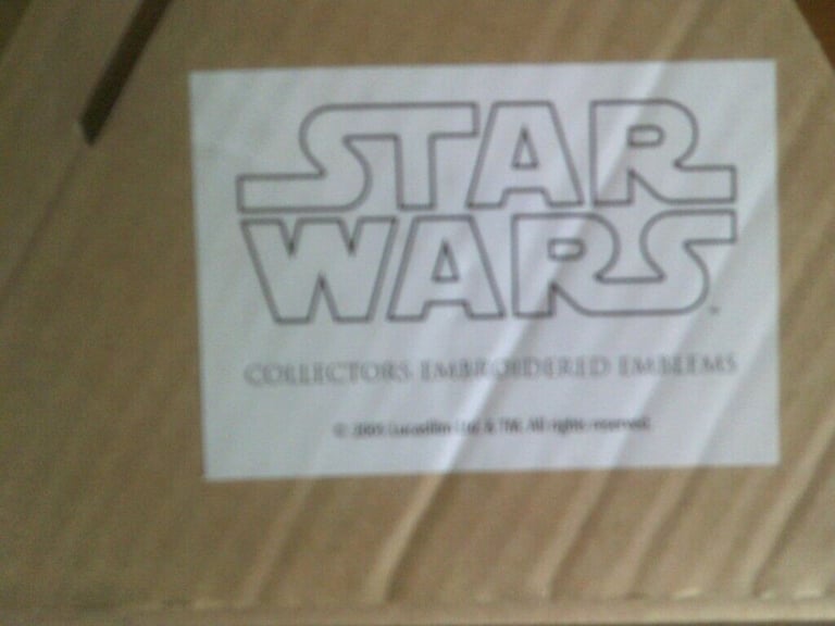 STAR WARS  EMBROIDERED EMBLEMS   NEW  BUYER COLLECTS 