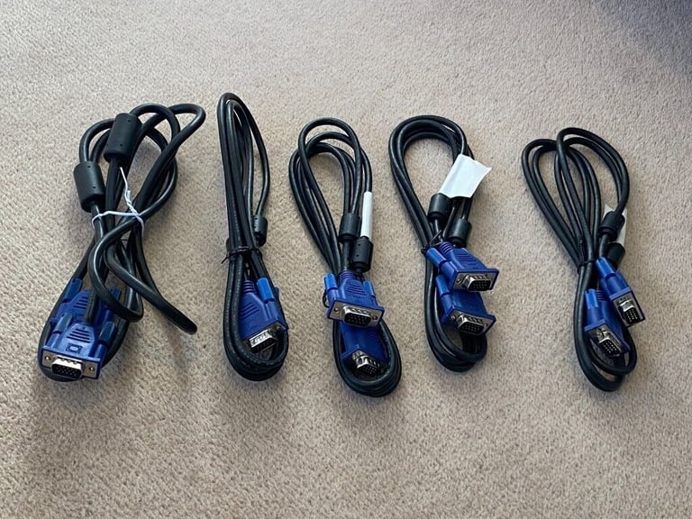 6FT VGA Monitor Cable, D-Sub 15 Pin Male to D-Sub 15 Pin Male Straight Connector (£5 each)