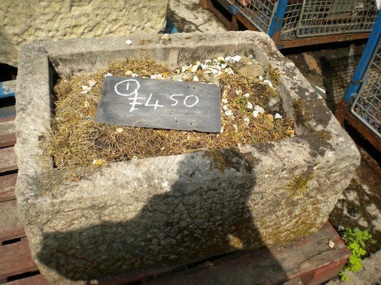 LARGE STONE TROUGH STONE PLANTER ORIGINAL Stone