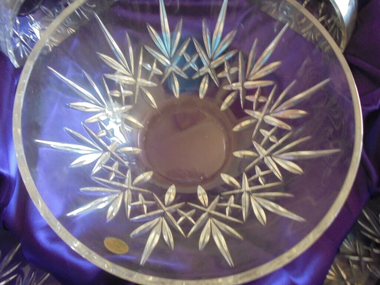 Royal Crystal Rock RCR Lead Crystal Bowl Set