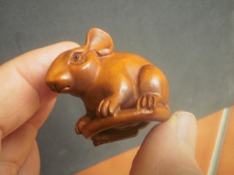 Netsuke gifts hand carved wooden collectable ornament over 270 to choose from
