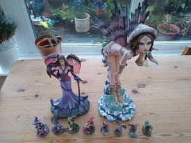 Gothic fairies, ornamental statues, witches and dragons, for indoors