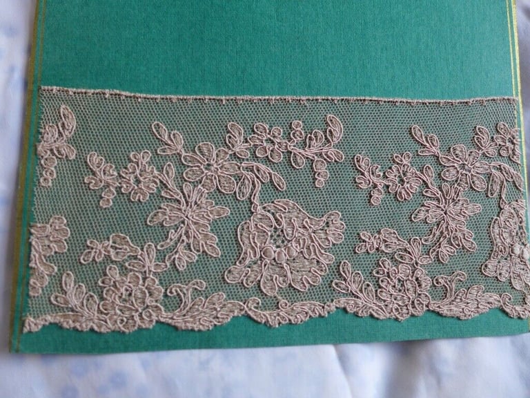 Three Collectible/Collectable Vintage and Original Lace Samplers/Haberdasher’s sample sheets/boards.