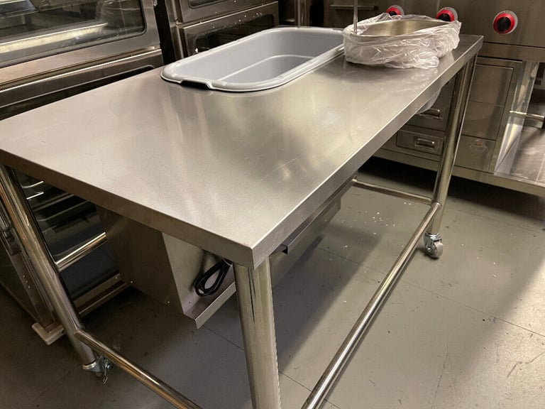 Fat Chef Breading Table with 2 Stainless Steel Containers