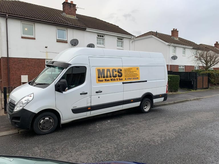 Man with a van courier service rubbish removal deliveries dump runs