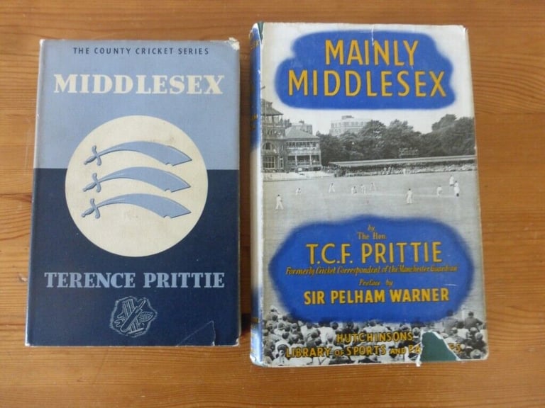 6 vintage Middlesex County Cricket Club books