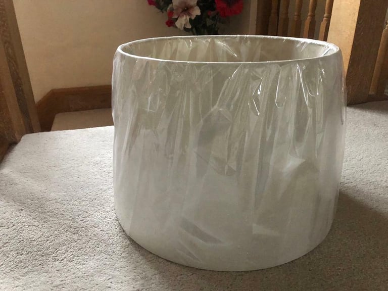 image for Large Laura Ashley cream tapered lampshade. New. Collect Chichester 