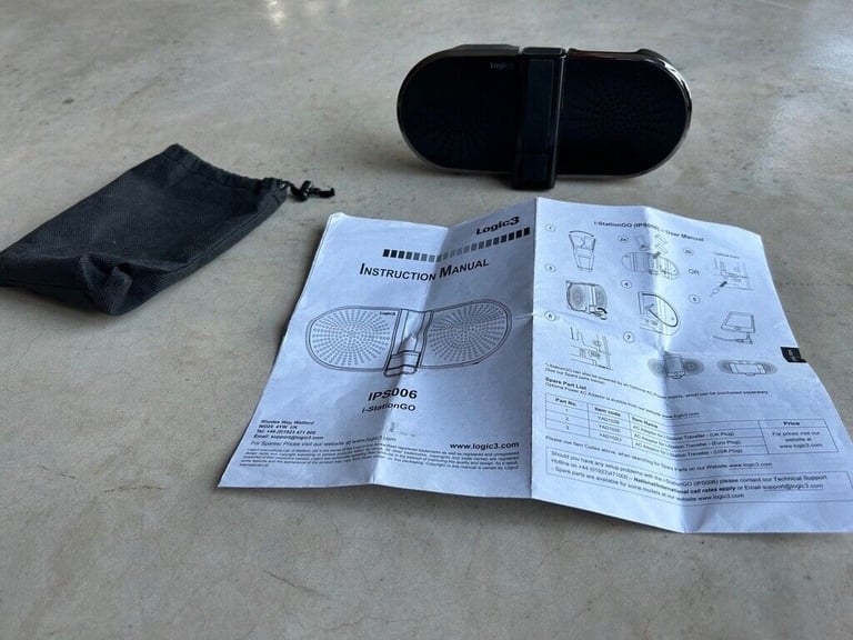 image for Portable Speaker System. Logic3 i-Station Go IPS006 I phone, Mobile Phone, Ipod,Music Dock Speakers