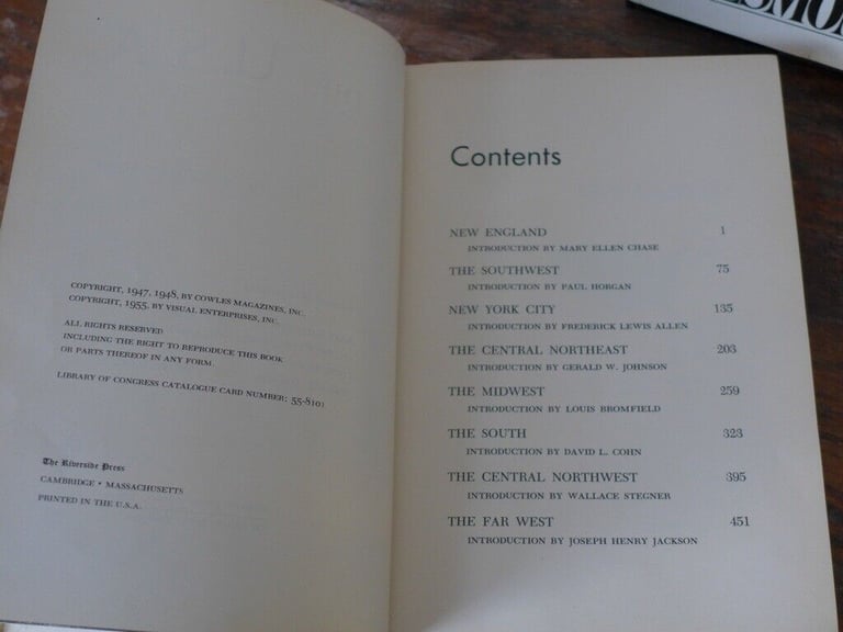 Two vintage books on America: LOOK AT THE USA and AMERICANS, by Desmond Wilcox. £20 for the two