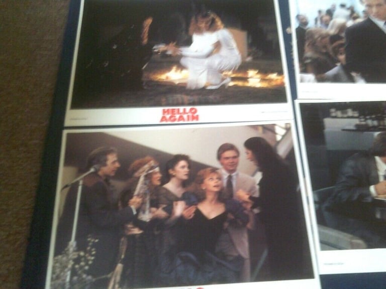8 ORIGINAL CINEMA LOBBY PHOTO CARDS  HELLO AGAIN  SHELLY LONG  BUYER COLLECTS 