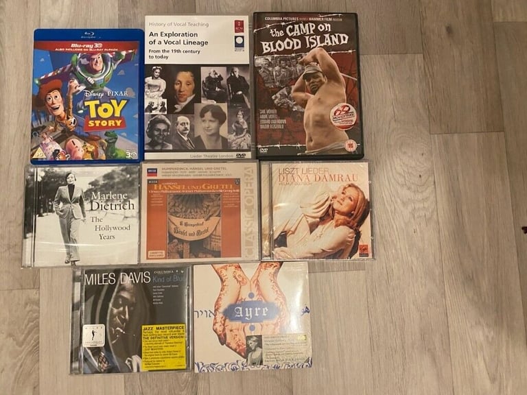 Toy Story 3D Blu-ray, Hammer Horror, Miles Davis, Marlene Dietrich, etc