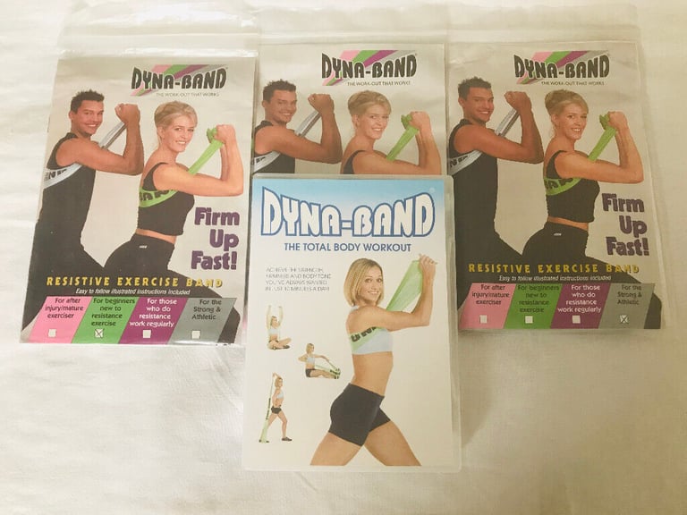 Dyna-Band Total Body Workout DVD and 3 x Dyna-Bands