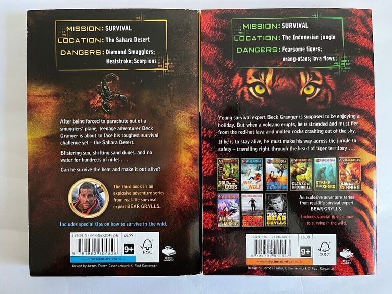 Bear Grylls - Mission Survival Collection - 8 Books Set