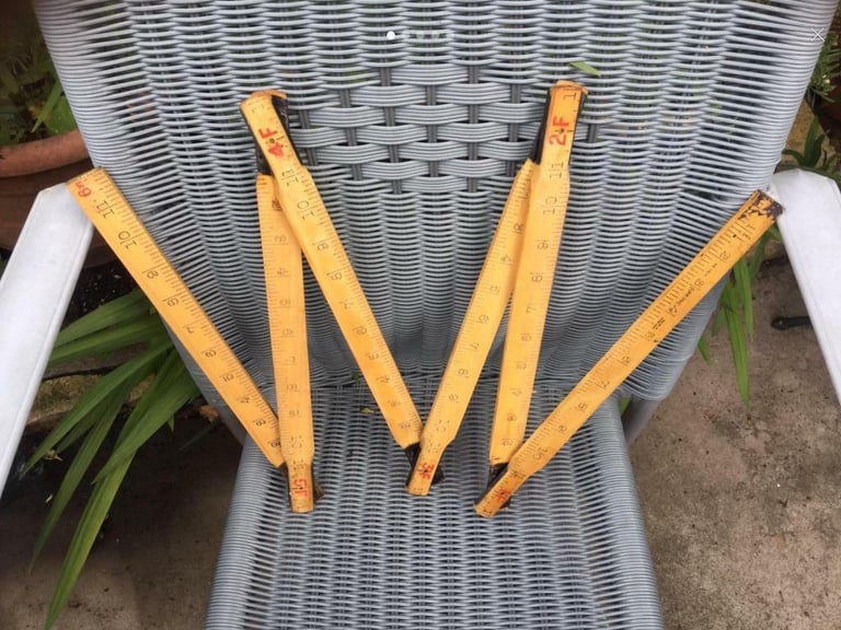 image for Vintage 6 Foot Folding Measuring Stick