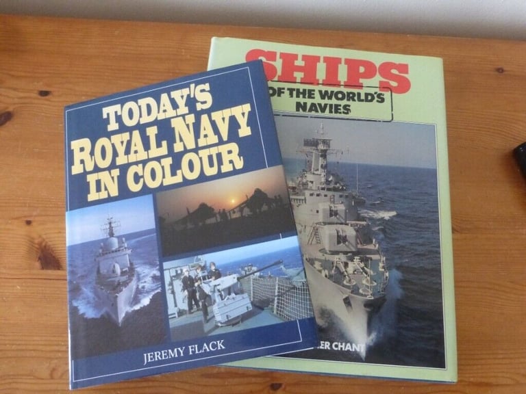 6 naval history books - Royal Navy, Global Naval ships, HMS Belfast Guides etc