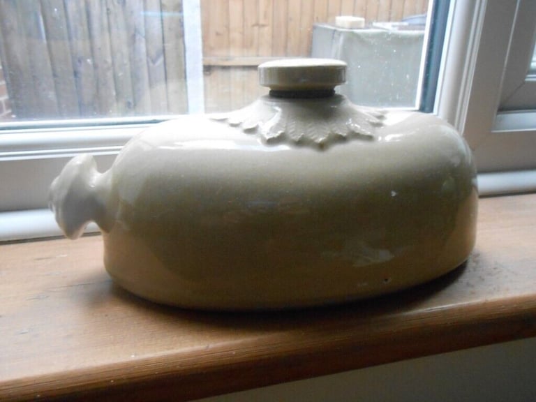 image for ANTIQUE CERAMIC HOT WATER BOTTLE