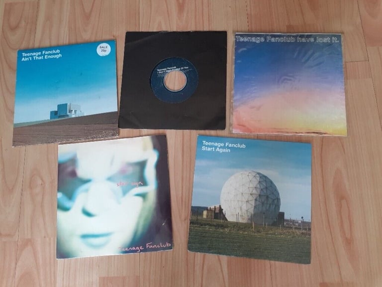 image for 5 x teenage fanclub vinyl singles 
