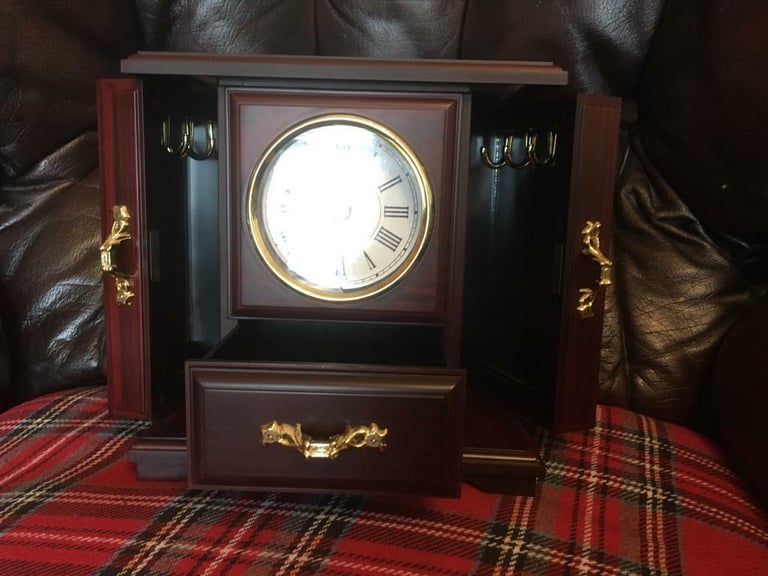 image for Musical Jewellery box with clock