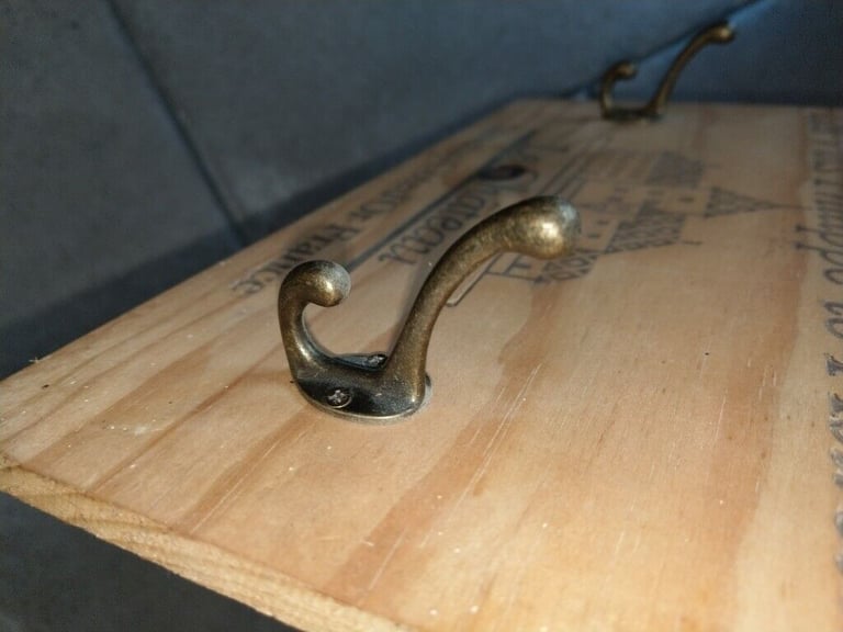 French wine crate key or tea towel holder