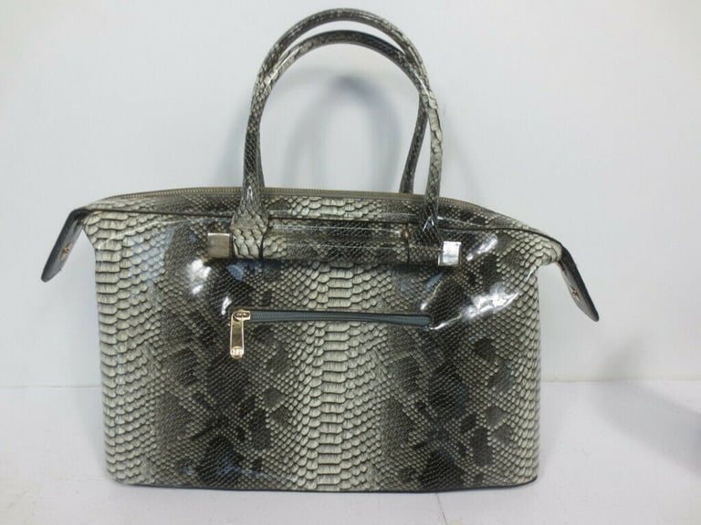  Ladies Handbag Reptile Pattern and Beaded Handbag with Shoulder Strap 