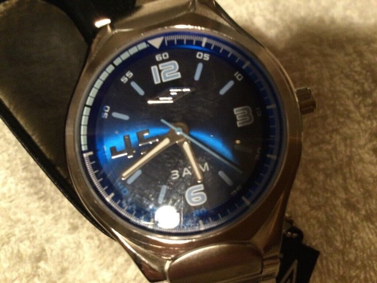 image for UMBRO 45 -  BLUE Face - Stainless Steel - with UMBRO Tag