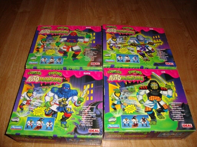 image for Vintage Teenage mutant turtles action figures and accessories