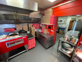 Takeaway Fast Food Shop Business For Sale - Prime Location - High End Area - Flat Included